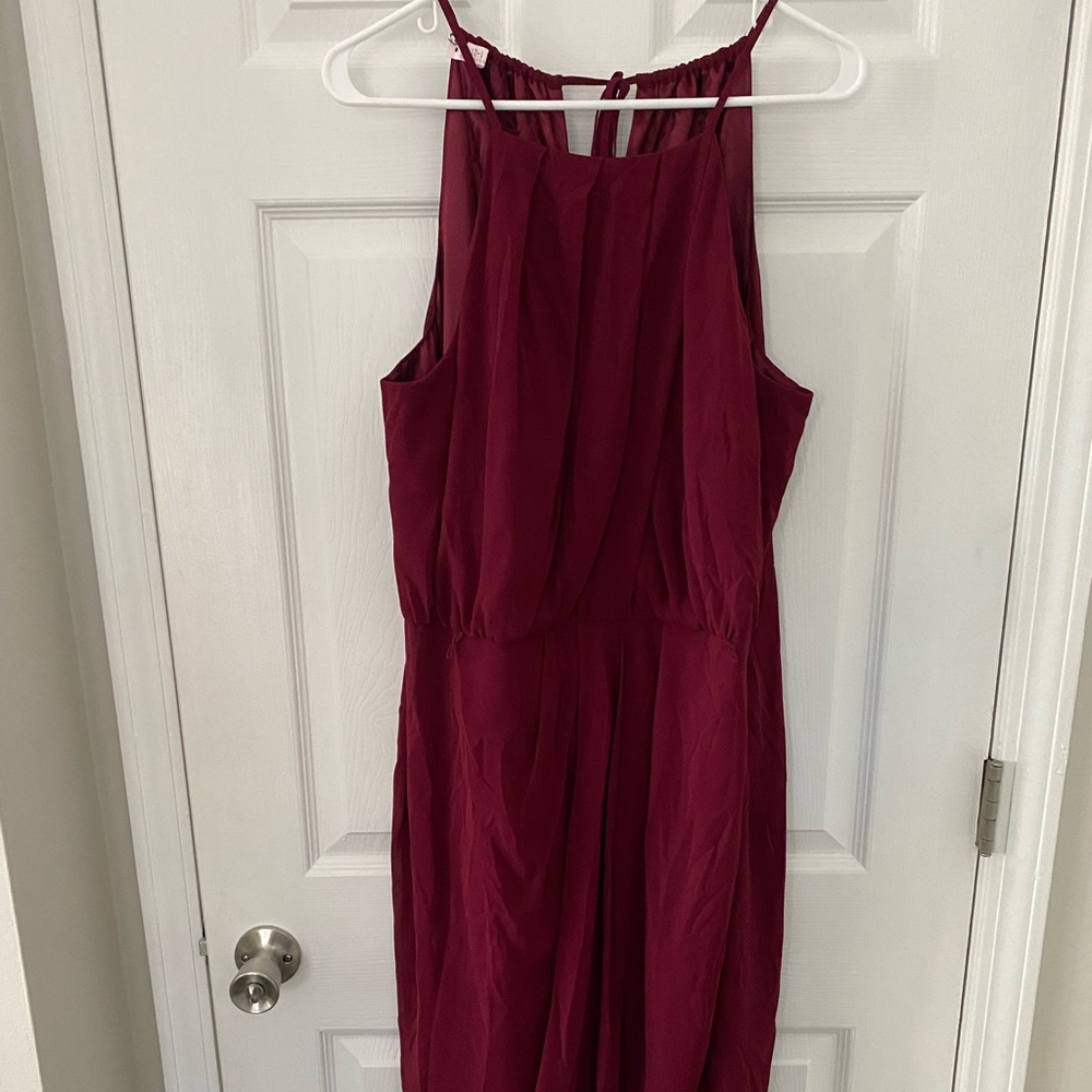 City Chic wine colored cocktail dress